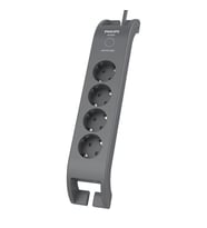 PHILIPS 4-lü SPN3140A/62 900 Joules Akım Koruma Prizi GRİ