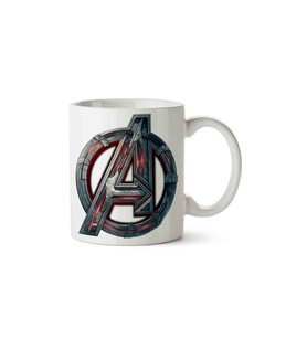 Beyaz Avengers Captain America Hulk Iron Man Superhero Porselen Kupa Bardak