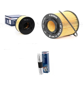 Bosch Filtre Bakım Seti BMW 3 SERİSİ E46 318i 143 Beygir 2002-2004 Hava + Yağ f. + Yakıt Filtre Bosch
