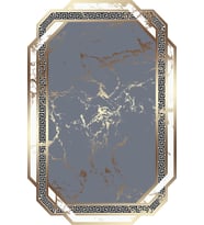 Eliana Home Baskılı, Yıkanabilir Kaymaz Taban Salon Halısı LNA1914-SM73 100x150 cm (Gri)