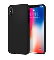Apple iPhone X İnce Mat Silikon Kılıf Siyah