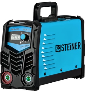 Steiner Alman Mma-200 Amper Profesyonel Dijital Göstergeli İnverter Kaynak Makinesi Mavi (Standart)