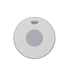 REMO CS-0114-10 Controlled Sound Coated Black Dot (Profesyonel - 14 İnç Trampet Derisi)  10-mil Tek Katman, Efsanevi Dayanıklılık ve Odaklanmış Tını, Sektör Standardı  Ölçüler: 14 İnç Çap
