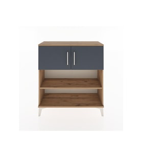 Arges Şifonyer 3 Raflı 2 Kapaklı 88x30x96 Çam-Antrasit