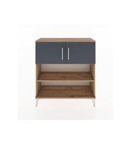 Arges Şifonyer 3 Raflı 2 Kapaklı 88x30x96 Çam-Antrasit