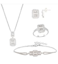 925 Ayar Gümüş Baget Set