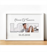 Love Kişiye Özel 21x30 Cm Tablo Sevgililer Günü 14 Şubat