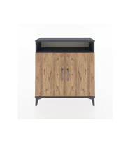 Arges Şifonyer 3 Raflı 2 Kapaklı 88x30x96 Antrasit-Çam