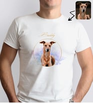 BK Gift Kişiye Özel Evcil Hayvan Tasarımlı Erkek Beyaz Tişört-3, Sevgiliye Hediye, Arkadaşa Hediye, Trend T-Shirt