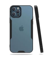 İphone 12 Pro Max Kılıf Platin Silikon - Siyah