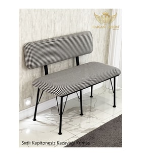 Metal Ayaklı Metal Alt Kasalı Kazayağı Sırtlı Bench Bank