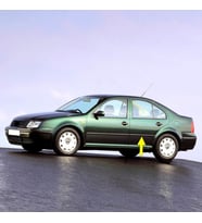 VW Bora 1999-2005 Sol Arka Kapı Çıtası Siyah Plastik 1J4853753J