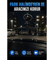 1080P Full HD Araç İçi Kamera WiFi Bağlantılı Çift Kameralı Geniş Açılı Araç Kayıt Kamerası