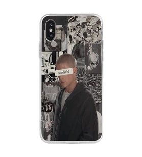 Iphone X ve XS Uyumlu Michael Scofield Tasarımlı Şeffaf Telefon Kılıfı
