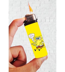 Renkli Sunger Bob Temalı Gazlı Çakmak, Şık ve Kullanışlı Tasarım