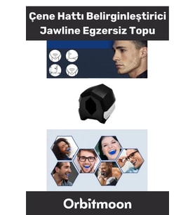 Premium Seri Silikon BPA İçermeyen Çene Çizgisi Güçlendirici Şekillendirici Jawline Egzersiz Topu