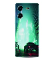 Tecno Pova 5 Kılıf Silikon Desen Özel Seri Night Cars 1619