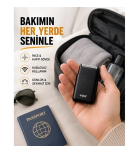 Mey İthalat® Elektrikli Tıraş Makinesi Çift Başlıklı Ultra İnce Tasarım