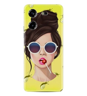 Tecno Pova 5 Kılıf Resimli Desenli Baskılı Silikon Lollipop Woman 1416