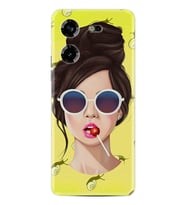 Tecno Pova 5 Kılıf Resimli Desenli Baskılı Silikon Lollipop Woman 1416