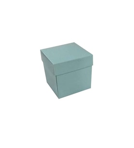 Komple Karton Kutu Düz Renk 7X7X7 CM (25 Adet)  Mavi