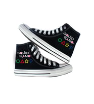 Squid Game Icons Canvas Sneaker Ayakkabı (Siyah)