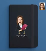 Kişiye Özel Kadın Model 13x21 Siyah Defter-25