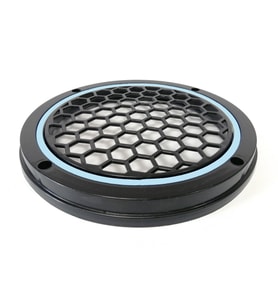 Garaj Dünyası Buz Mavisi Neon Ledli 20 Cm 2’li Hoparlör Kapağı  (Mavi-Siyah)