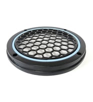 Garaj Dünyası Buz Mavisi Neon Ledli 20 Cm 2’li Hoparlör Kapağı  (Mavi-Siyah)