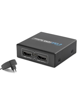 Hdmi Splitter 1080P 3D 1 In 2 Out - Siyah HDX1284