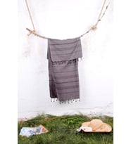 %100 Pamuk 90x180  Peştemal (Antrasit)