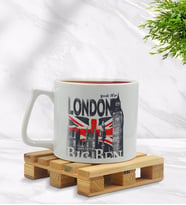 BK Gift Kişiye Özel London Tasarımlı Middle Beyaz Kupa Bardak Model 3