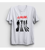 Presmono Unisex Beyaz Clockwork Orange Gorillaz T-Shirt 54485tt