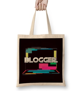 Blogger Computer Blogging Story Influencer Writer Author Bez Çanta Uzun Saplı