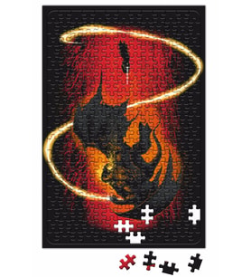 Gandalf The Wizard vs The Demon Puzzle 240 Parça Yapboz