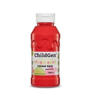 CHILDGEN NATUREL COLORS - PARMAK BOYASI CANLI RENKLER 350ml  KIRMIZI