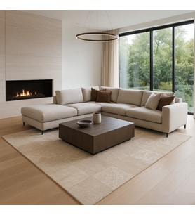 Agkhome Lalee Avantgarde Taupe Parça Halı 245x173 Cm (Karışık)