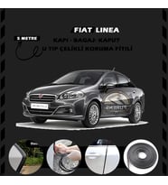 Fiat Linea Oto Araç Kapı Koruma Fitili 5metre Parlak Siyah Renk