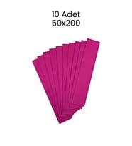 Krapon Kağıdı 50x200 10 Adet Fuşya