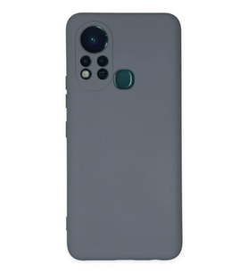 Newface İnfinix Hot 11s Kılıf Nano içi Kadife Silikon - Gri