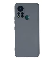 Newface İnfinix Hot 11s Kılıf Nano içi Kadife Silikon - Gri
