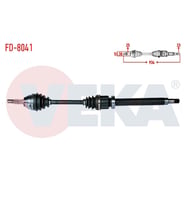 KOMPLE AKS SAG ON FORD FOCUS I (DAW,DBW) 1.4i 16v UZUNLUK 934mm 1998-2004 (Standart)