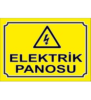 Elektrik Panosu 21x28 Arkası Sticker