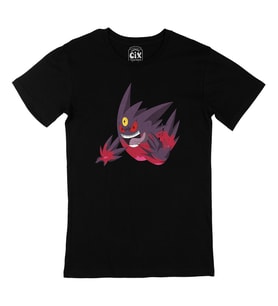 Pokemon Mega Gengar Siyah Tişört
