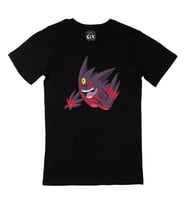 Pokemon Mega Gengar Siyah Tişört