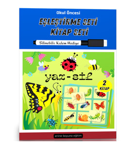 Okul Öncesi Eşleştirme Kitap Seti (YAZ-SİL)