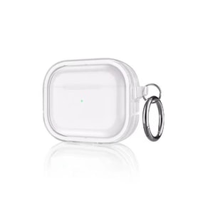 Apple Airpods Pro 2 (2.nesil) Shiny Şeffaf Kılıf - Beyaz