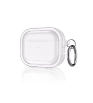 Apple Airpods Pro 2 (2.nesil) Shiny Şeffaf Kılıf - Beyaz