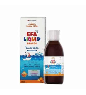 New Life Efa Liquid Balık Yağı Sıvı 150 ml - Portakal