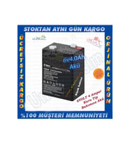 HHM- Pilsan Oyuncak Uyumlu 6 Volt 4 Amper Akü 6V 4AH